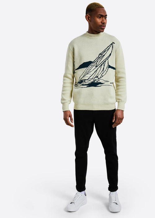 BEASTIN x NAUTICA Timeless Knit Crewneck - Cream