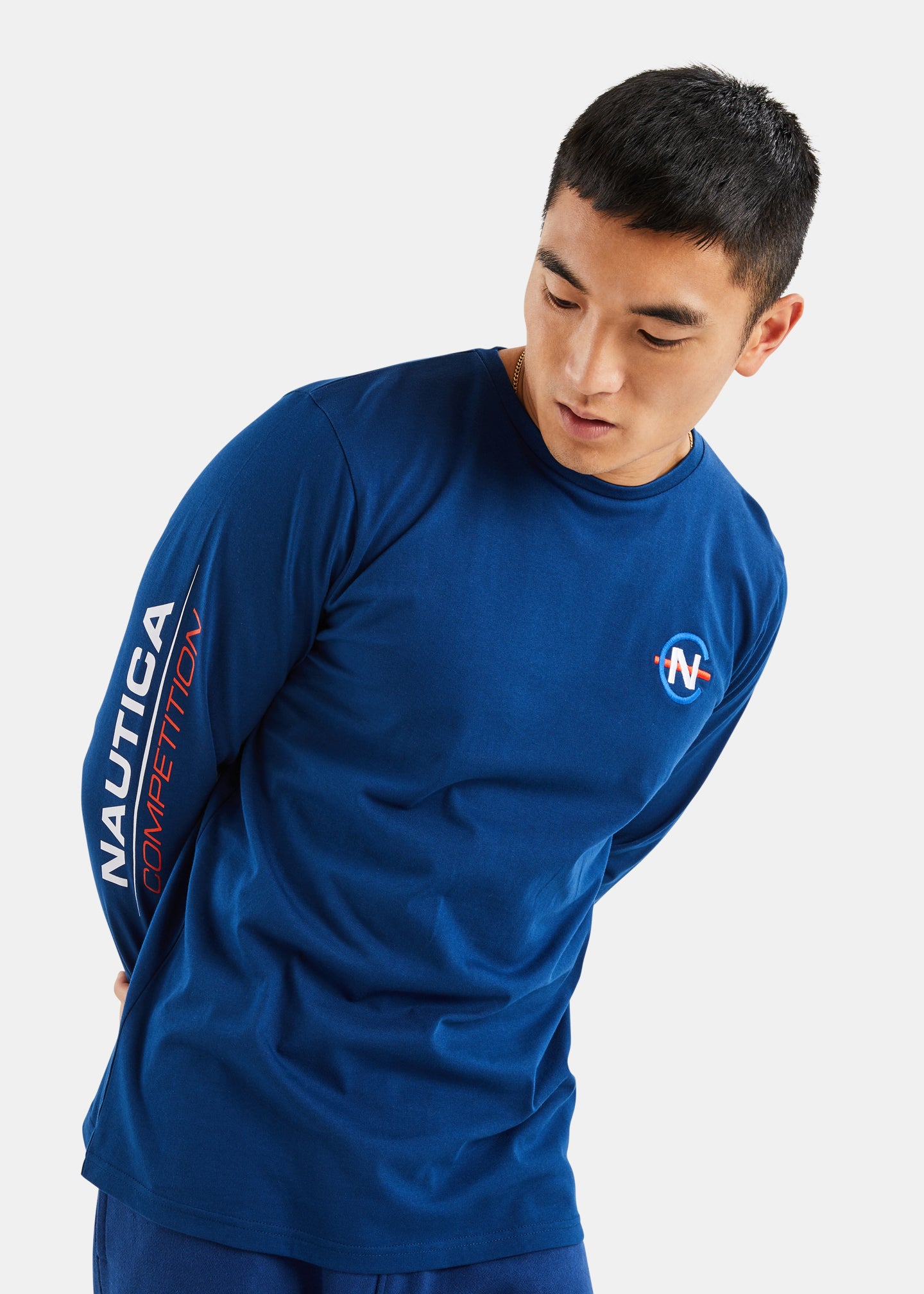 Laveer Long Sleeve T-Shirt - Navy