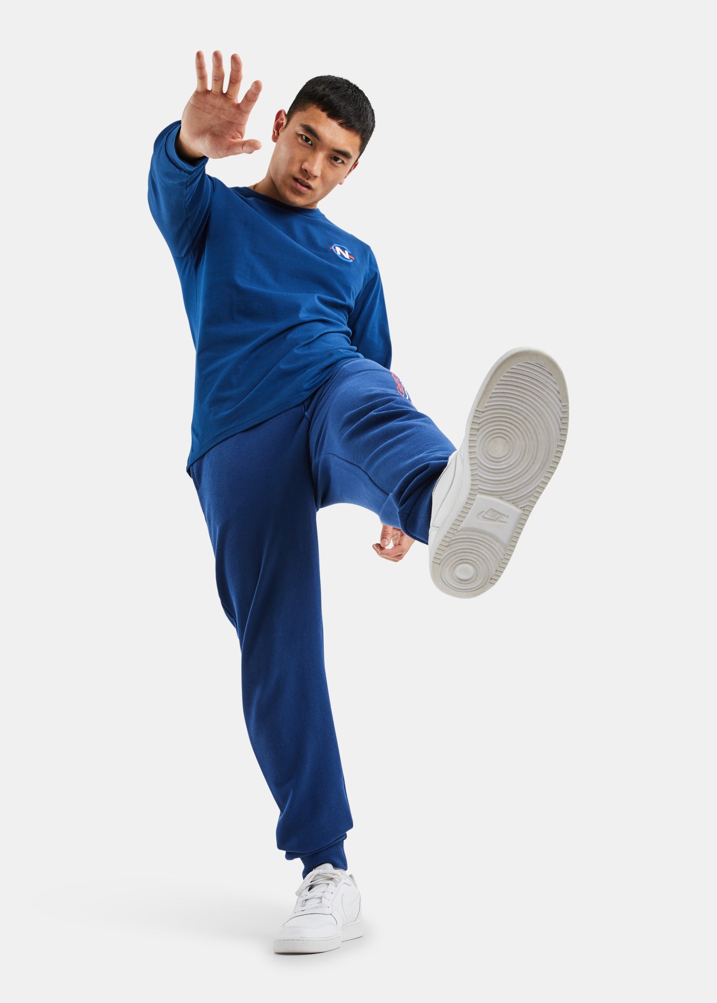Laveer Long Sleeve T-Shirt - Navy