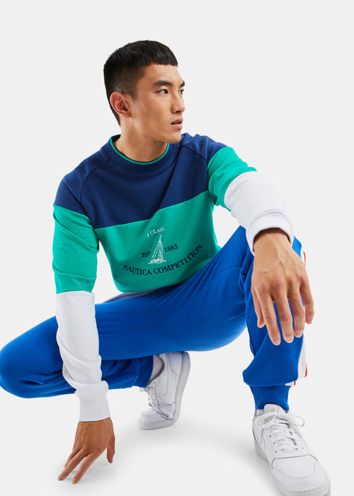 Lumber Sweater - Navy/Green