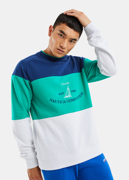 Lumber Sweater - Navy/Green