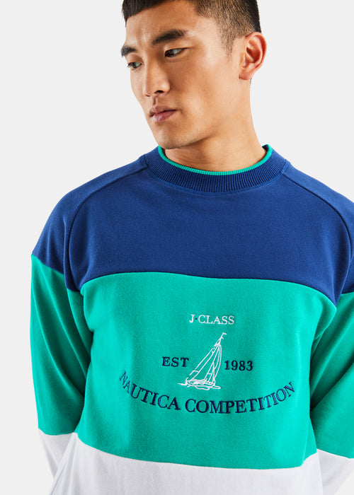 Lumber Sweater - Navy/Green