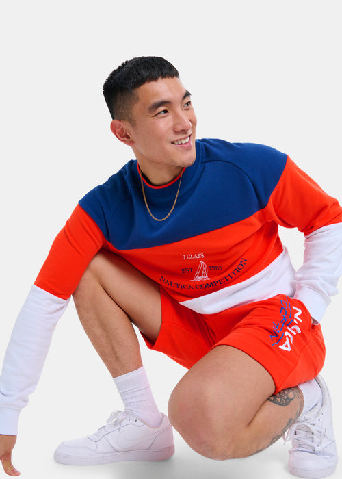 Lumber Sweater - Red/Navy