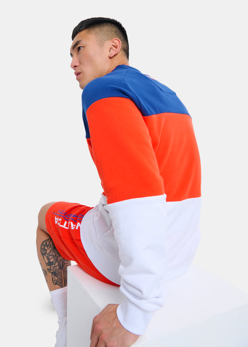 Lumber Sweater - Red/Navy