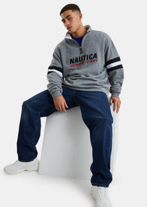 Clay 1/4 Zip Top - Dark Grey Marl