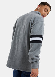 Clay 1/4 Zip Top - Dark Grey Marl