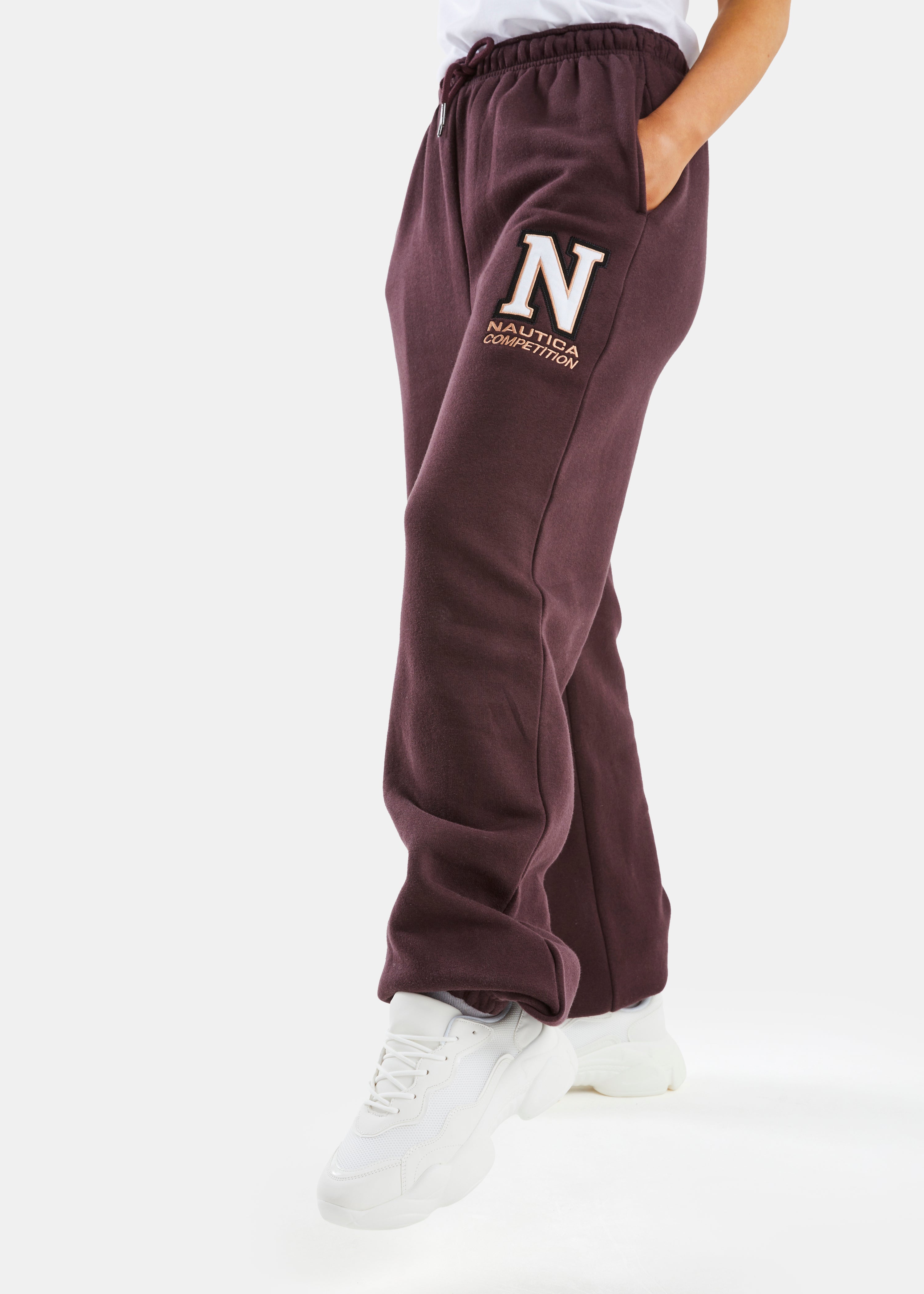Alberta Oversized Jog Pant - Burgundy