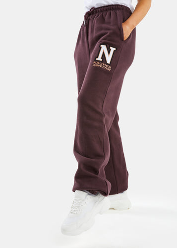 Alberta Oversized Jog Pant - Burgundy