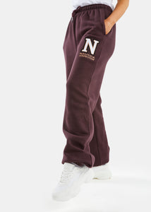 Alberta Oversized Jog Pant - Burgundy