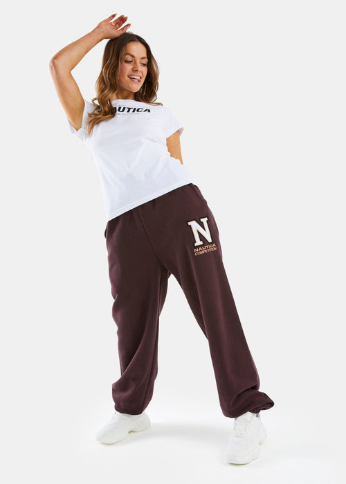 Alberta Oversized Jog Pant - Burgundy