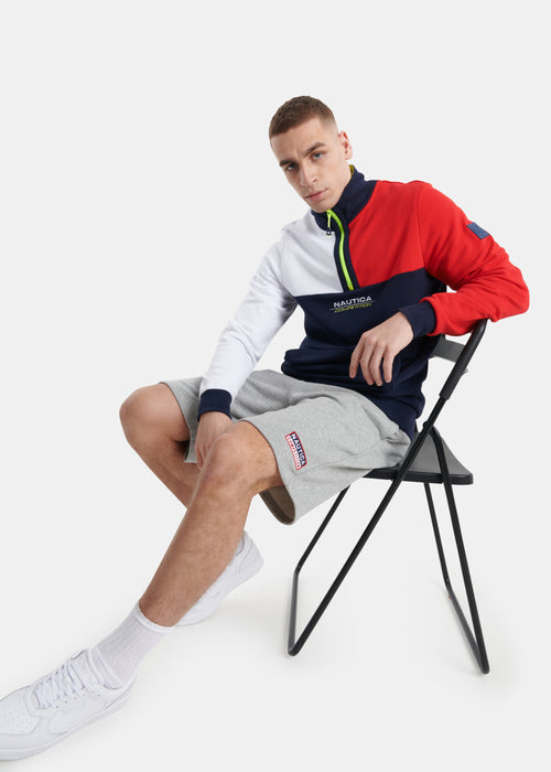 Brummer 9.5" Fleece Short - Grey Marl