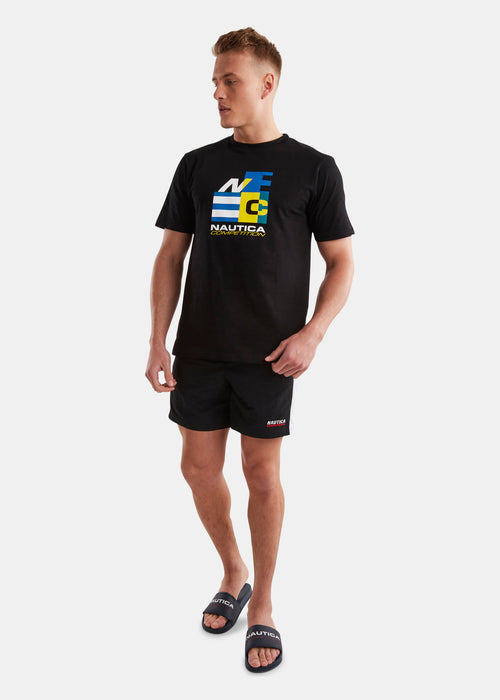 Clayton 6” Swim Short - Black