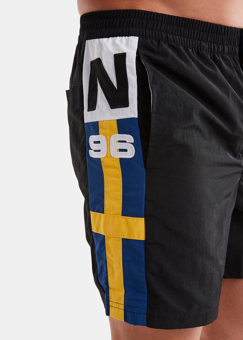 Clayton 6” Swim Short - Black