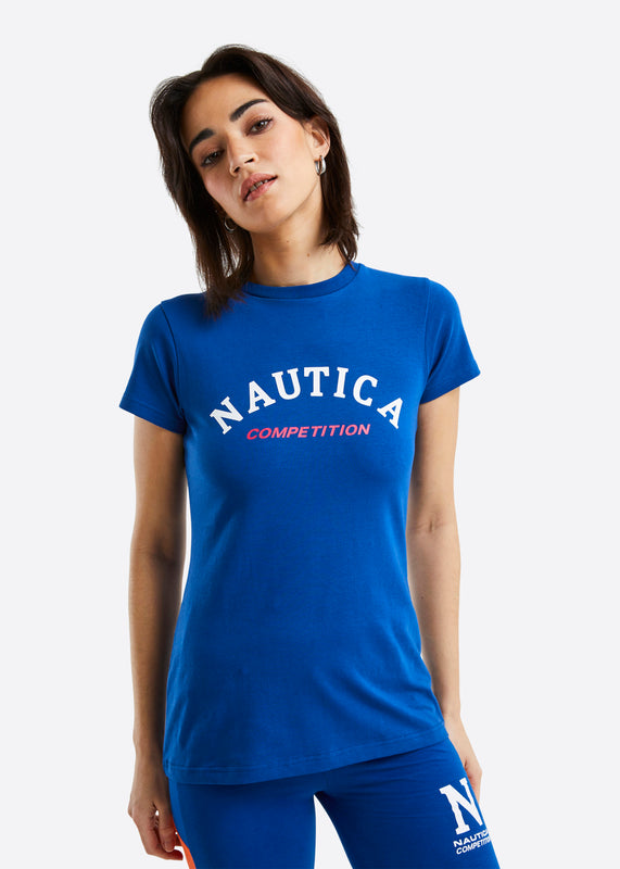 Nautica Competition Parker T-Shirt - Royal Blue - Front