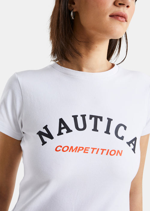 Nautica Competition Parker T-Shirt - White - Detail