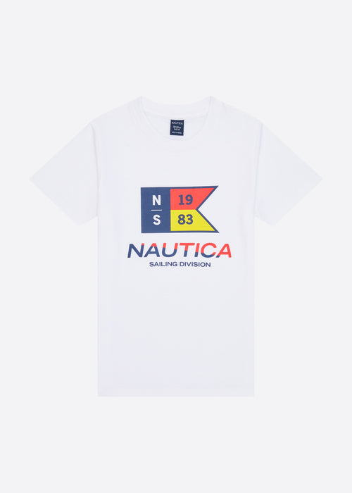 Ranche T-Shirt/Fleece Short Set - White/Grey Marl