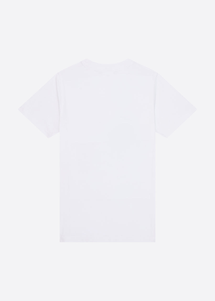 Ranche T-Shirt/Fleece Short Set - White/Grey Marl