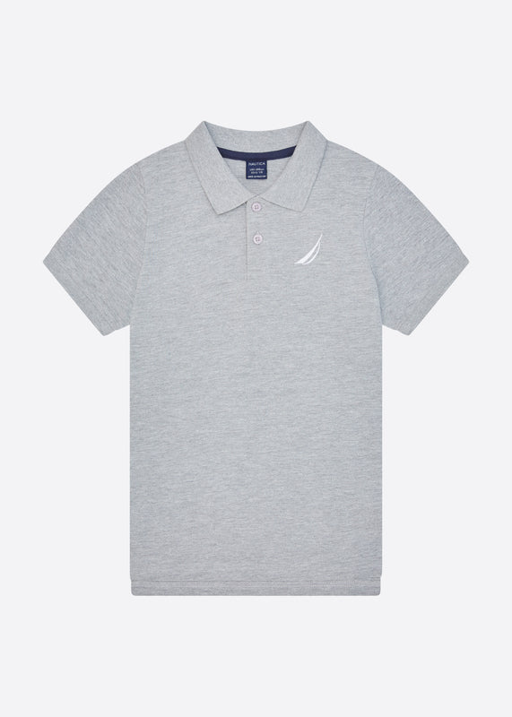 Anchor Polo Shirt - Grey Marl