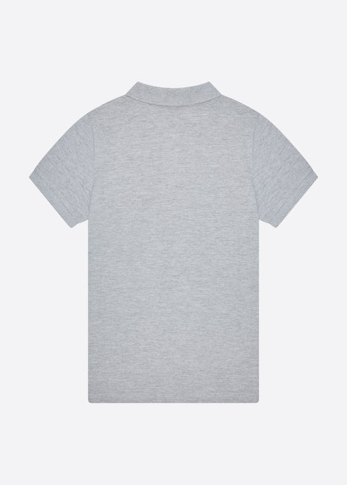 Anchor Polo Shirt - Grey Marl