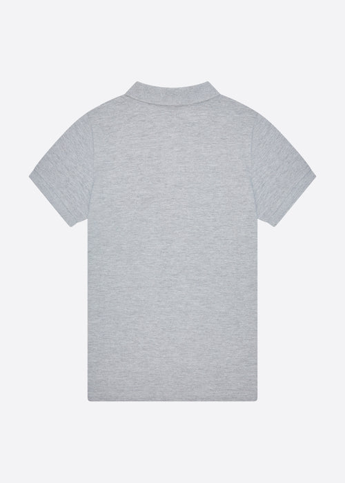 Anchor Polo Shirt - Grey Marl