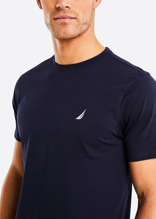 Nautica Bowen T-Shirt - Dark Navy - Detail