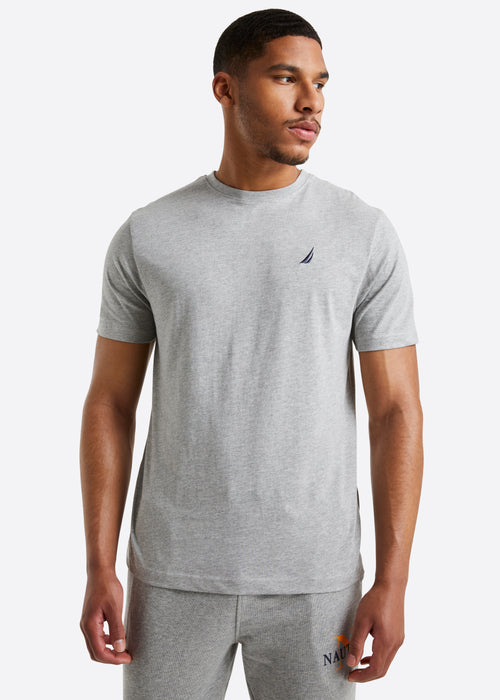 Nautica Bowen T-Shirt - Grey Marl - Front