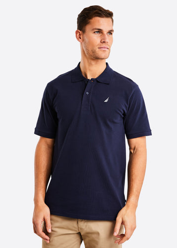 Nautica Calder Polo Shirt - Dark Navy - Front