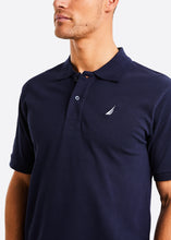 Load image into Gallery viewer, Nautica Calder Polo Shirt - Dark Navy - Detail