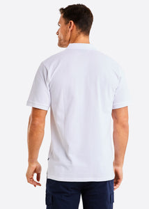 Nautica Calder Polo Shirt - White - Back