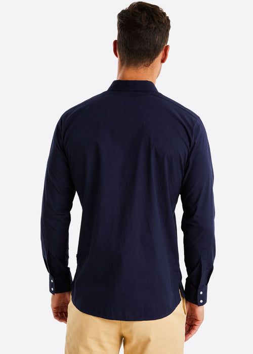 Crew Long Sleeve Shirt - Dark Navy