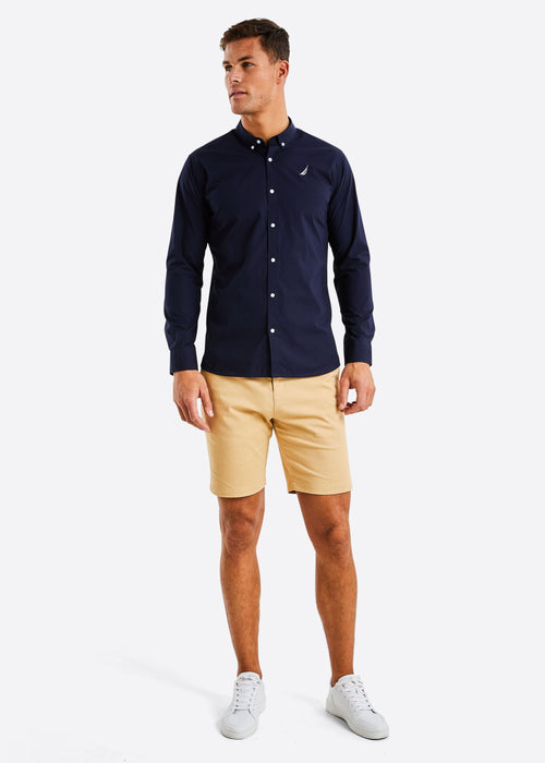 Crew Long Sleeve Shirt - Dark Navy