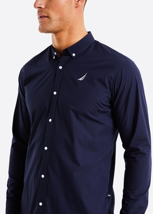 Crew Long Sleeve Shirt - Dark Navy