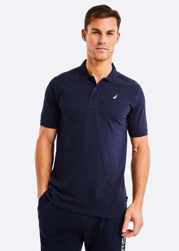 Nautica Brent Polo Shirt - Dark Navy - Front