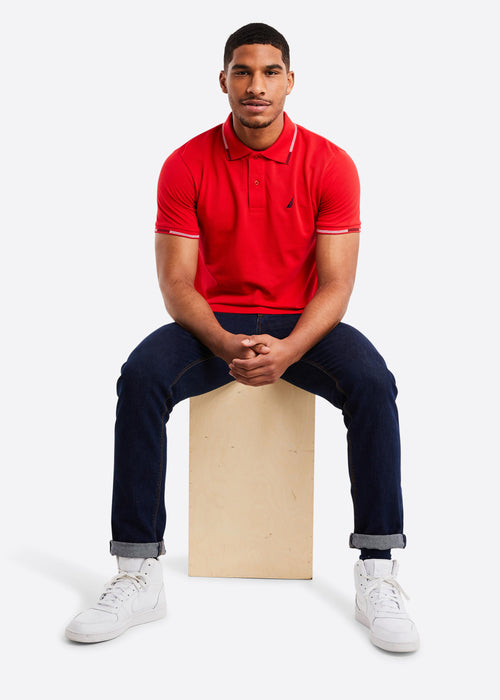 Locke Polo Shirt - True Red