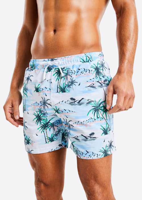 Zale 6" Swim Short - White