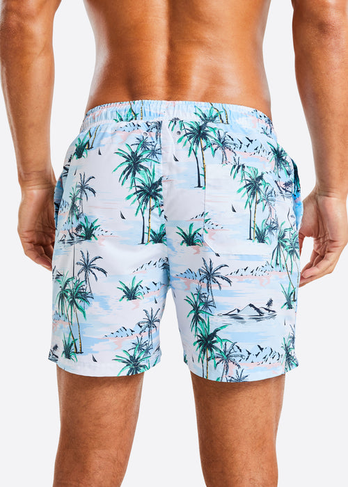 Zale 6" Swim Short - White