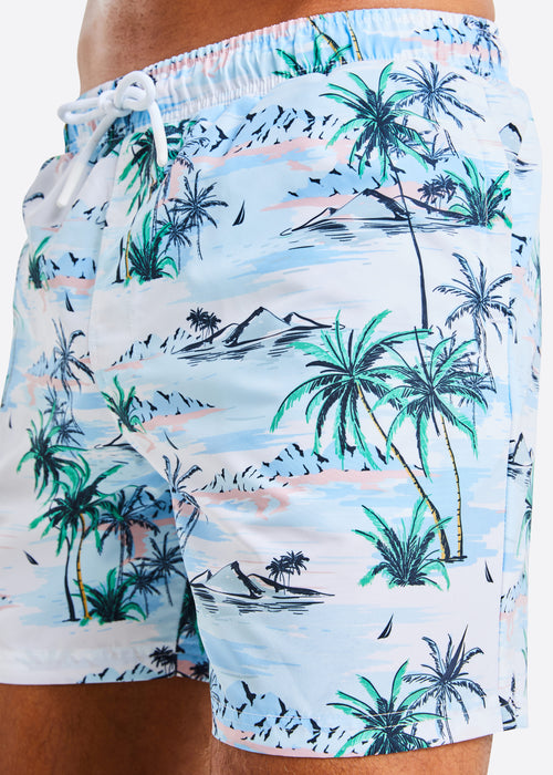 Zale 6" Swim Short - White