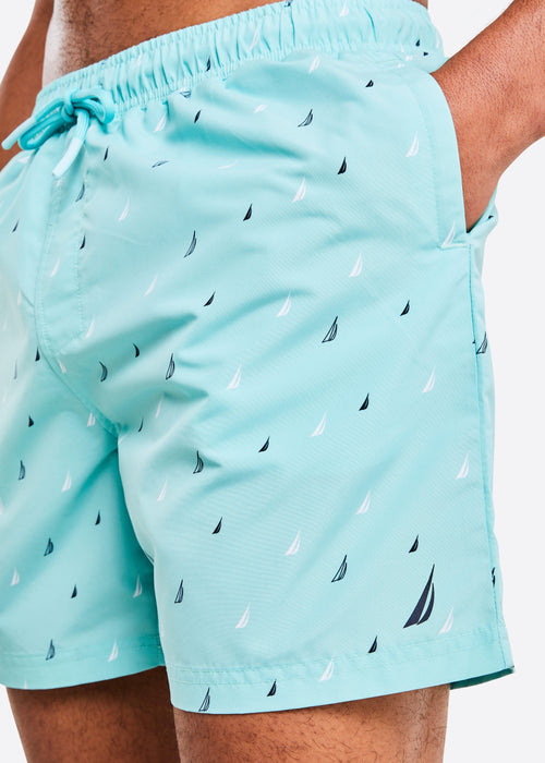 Hudson 6" Swim Short - Aqua