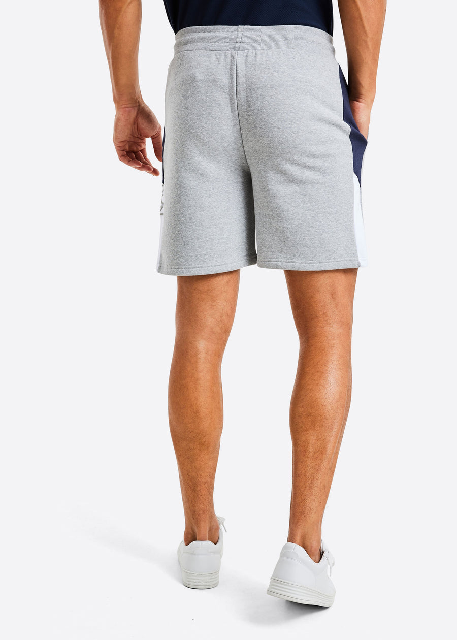 Dax 7.5" Fleece Short - Grey Marl