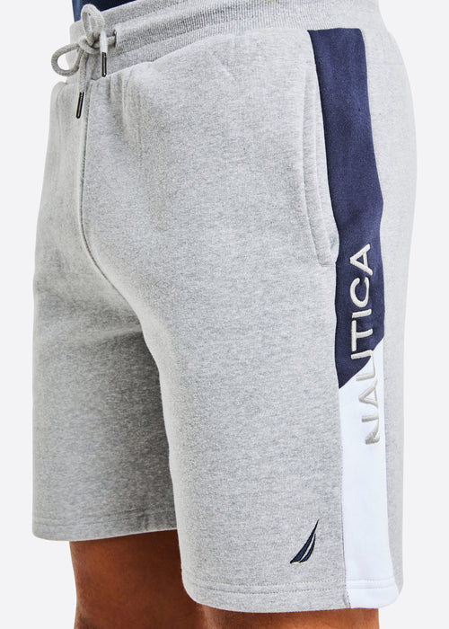 Dax 7.5" Fleece Short - Grey Marl