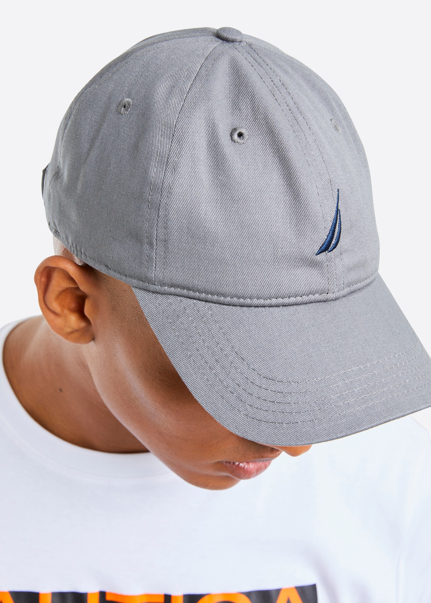 Nautica Ruck Strapback Cap - Charcoal - Detail