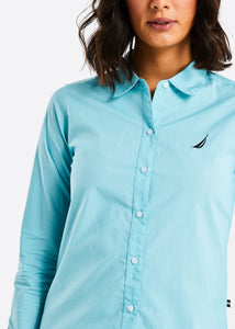 Waverly Long Sleeve Shirt - Aqua