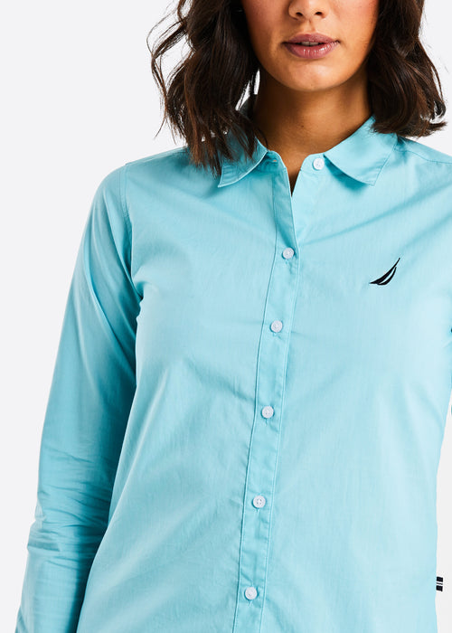 Waverly Long Sleeve Shirt - Aqua