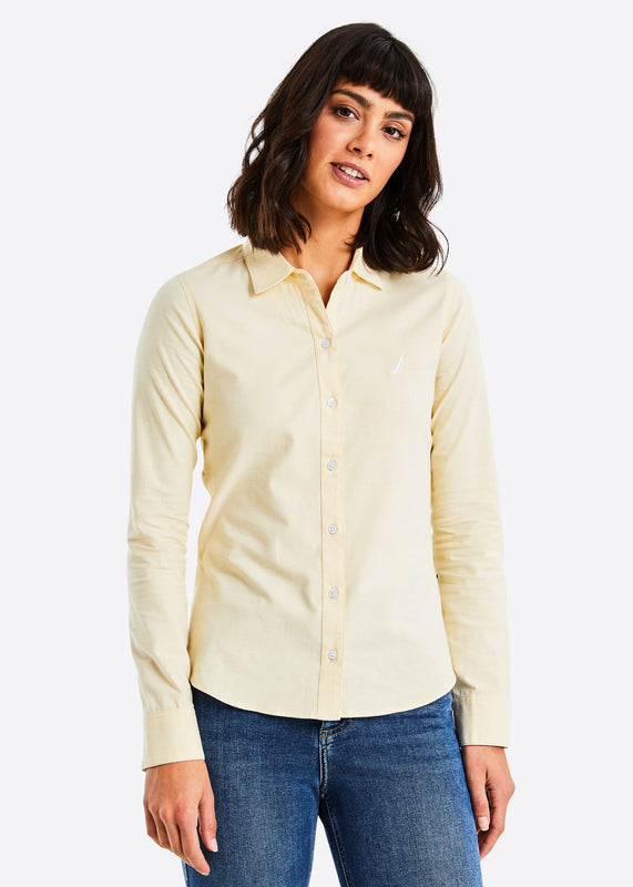 Celeste Long Sleeve Shirt - Light Yellow