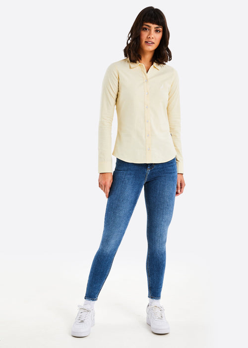 Celeste Long Sleeve Shirt - Light Yellow