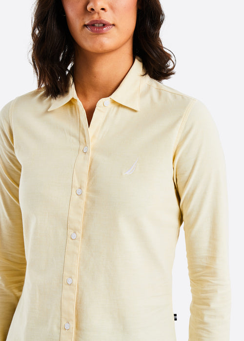 Celeste Long Sleeve Shirt - Light Yellow