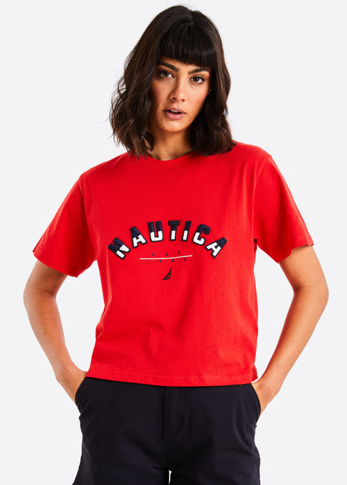 Dunn Crop T-Shirt - True Red