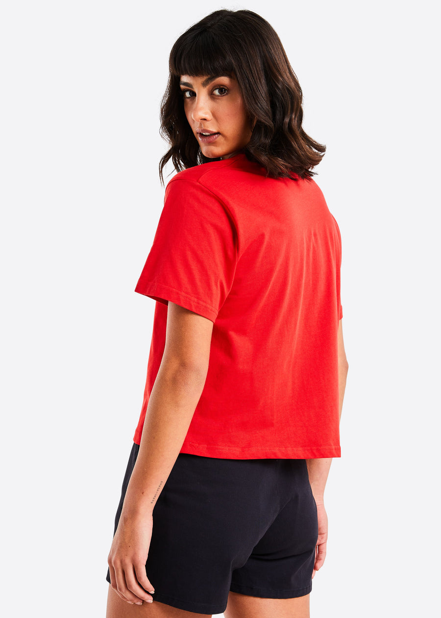 Dunn Crop T-Shirt - True Red