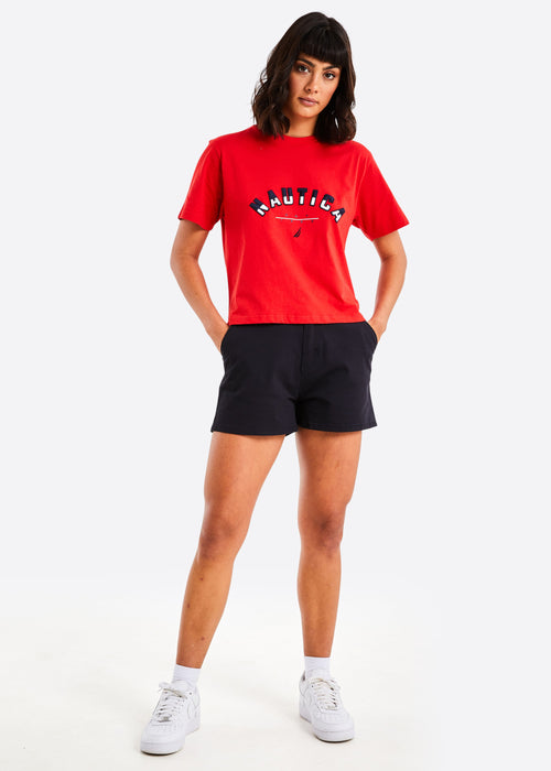 Dunn Crop T-Shirt - True Red