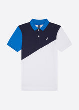 Load image into Gallery viewer, Nautica Bucky Polo Shirt - Blue - Front